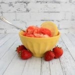 Strawberry Lemon Sorbet