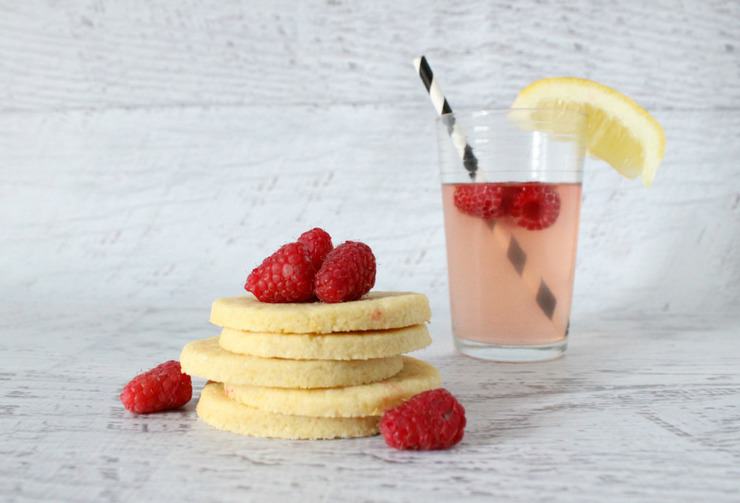 raspberry lemonade cutout cookies