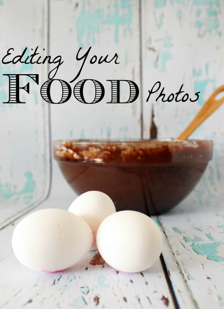 Editing food photos