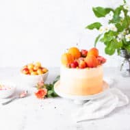 Peach and Cream Cake