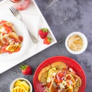 Coconut Pineapple Strawberry French Toast
