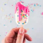 Why choose between breakfast and dessert when you can get both in these (mostly healthy) cake batter popsicles!