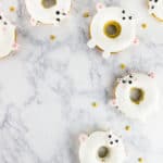 Get your morning off to a sweet start with these adorable polar bear doughnuts!