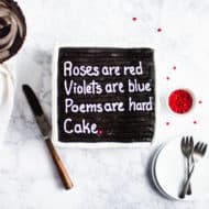 Letter Board Valentine’s Day Cake