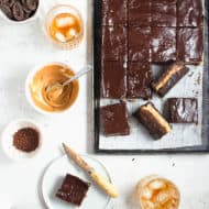 Peanut Butter Whiskey Brownies