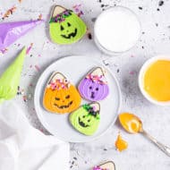 Halloween Treat Bucket Sugar Cookies