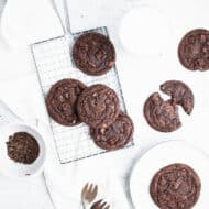 Double Chocolate Malted Cookies